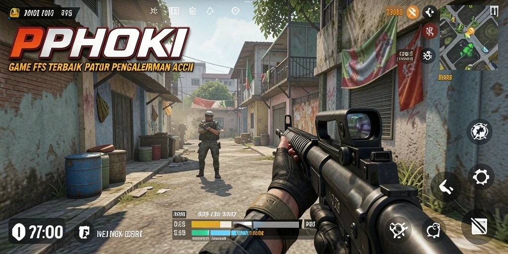 Tangkapan layar PPHOKI menampilkan aksi mendebarkan dalam pertempuran FPS.