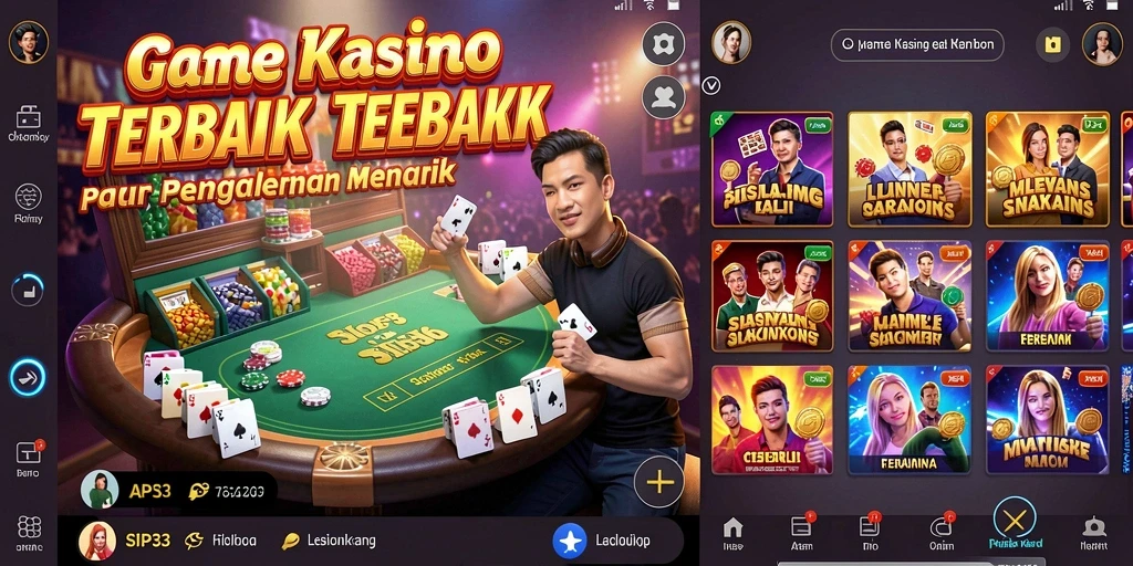 Screenshot SIP33 menampilkan gameplay Kasino yang mendebarkan.