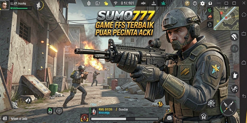 Gameplay FPS menegangkan di SUMO777 dengan grafis yang memukau.